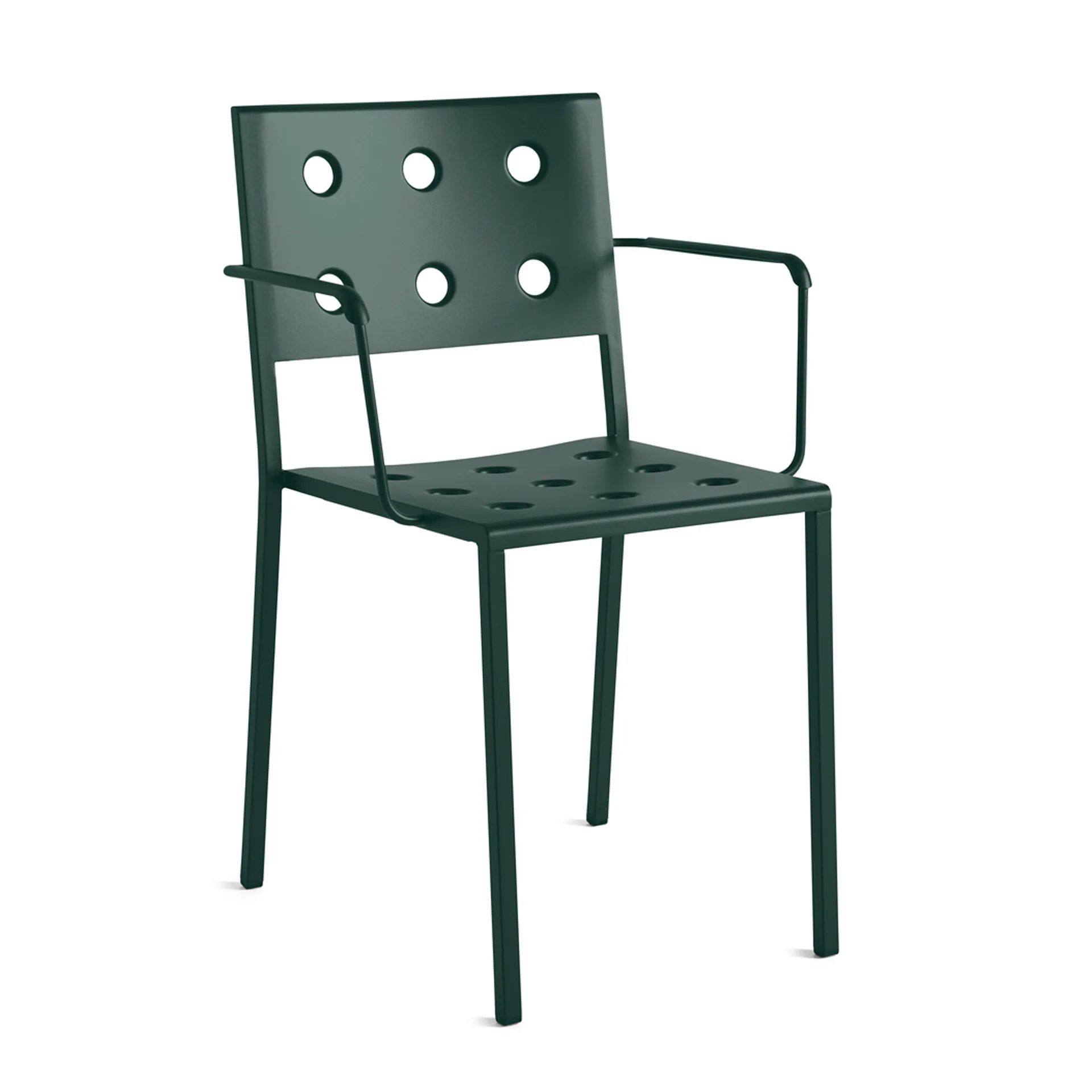 Balcony Dining Armchair καρέκλα με μπράτσα, Dark forest HAY