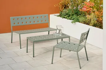 Balcony Lounge παγκάκι 113,5x69 εκ. - Desert green - HAY