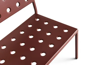 Balcony Lounge παγκάκι 113,5x69 εκ. - Iron red - HAY