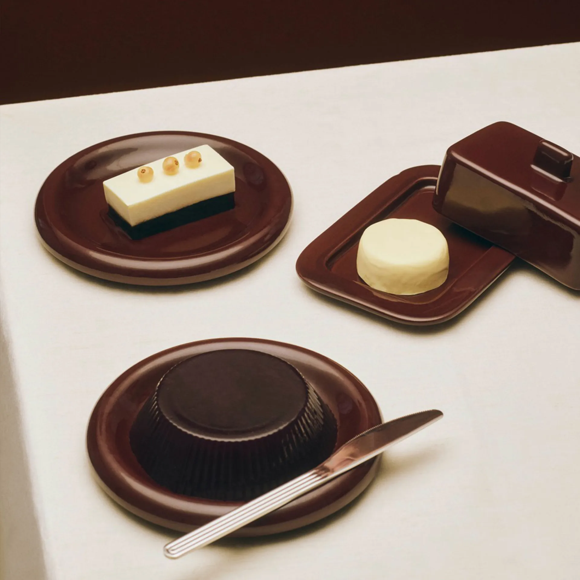 Barro πιάτο, Burgundy, Ø18 cm, 2-pack HAY