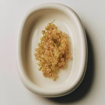 Barro οβάλ πιατέλα σερβιρίσματος - Off-white, small 20x27,5 cm - HAY