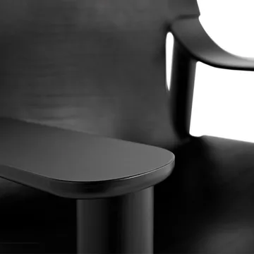 Bernard πολυθρόνα - Δέρμα black-hunter βιβλιοστάτης - HAY