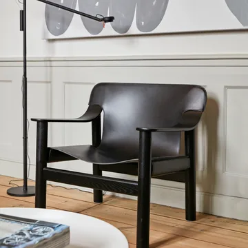 Bernard πολυθρόνα - Black-svart βελανιδιάς βάση - HAY