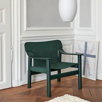 Bernard πολυθρόνα - Canvas green-hunter βιβλιοστάτης - HAY