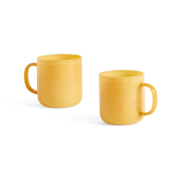 Borosilicate κουπα 30 cl Συσκευασία 2 τεμαχίων - Κίτρινο του νεφρίτη - HAY