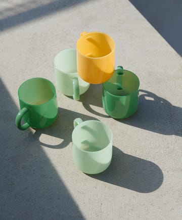 Borosilicate κουπα 30 cl Συσκευασία 2 τεμαχίων - Κίτρινο του νεφρίτη - HAY