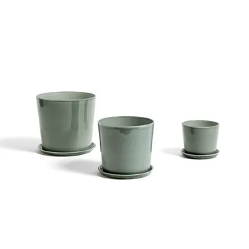 Γλάστρα Botanical Family - Dusty green, μεγάλο, μεσαίο πάχος ø18 cm - HAY