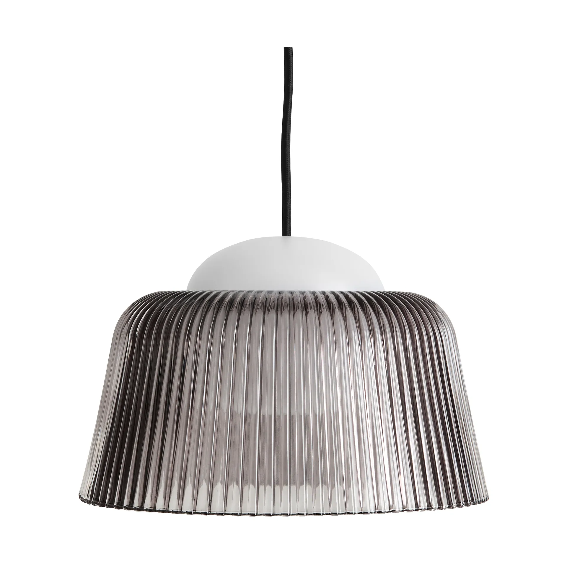 Brim Bottle κρεμαστό φωτιστικό Ø24,5 cm, Grey glass HAY