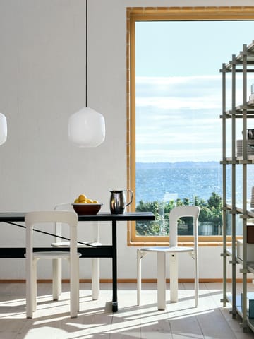 Buoy κρεμαστό φωτιστικό Ø30 cm - Opal glass-anthracite blue - HAY