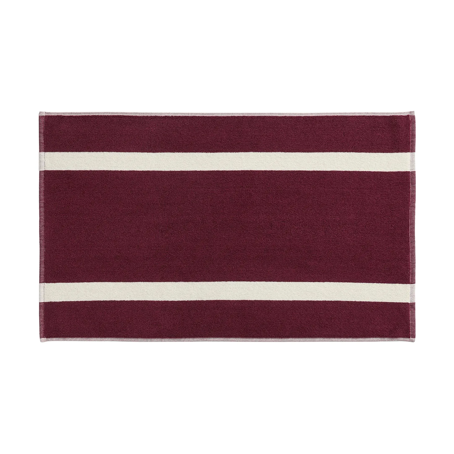 Ριγέ πατάκι μπάνιου, Burgundy, 50x80 cm HAY