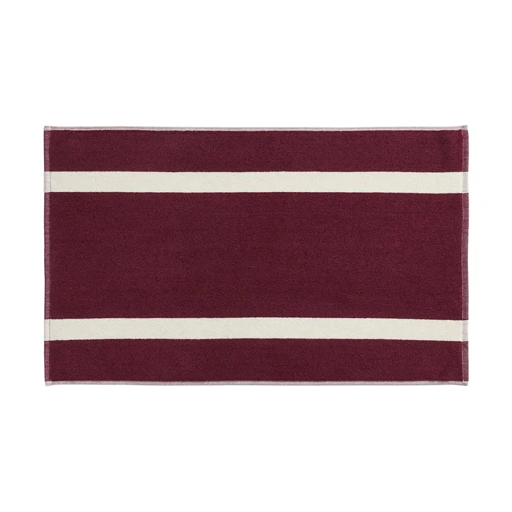 Ριγέ πατάκι μπάνιου - Burgundy, 50x80 cm - HAY