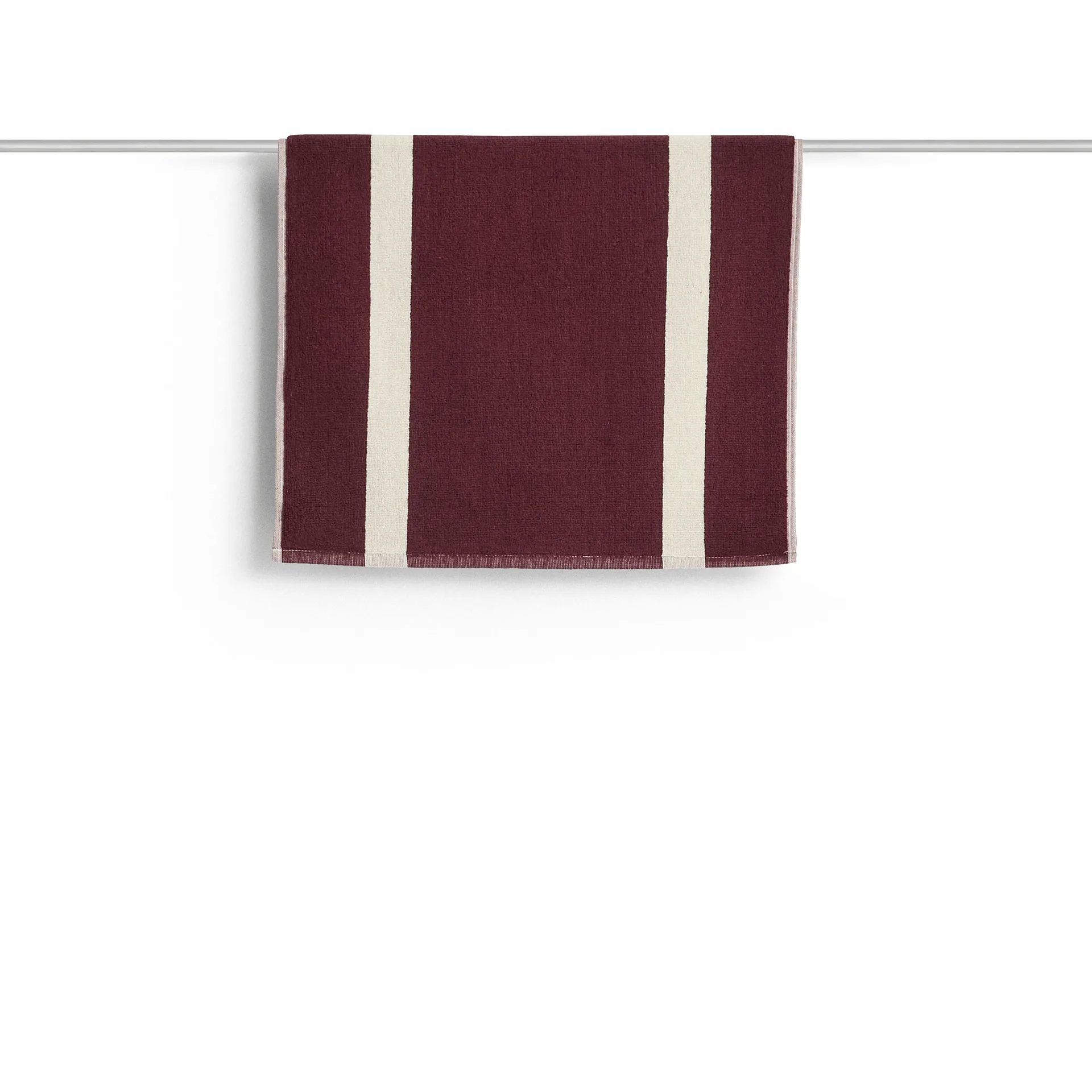 Ριγέ πατάκι μπάνιου, Burgundy, 50x80 cm HAY