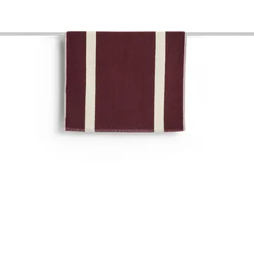 Ριγέ πατάκι μπάνιου - Burgundy, 50x80 cm - HAY