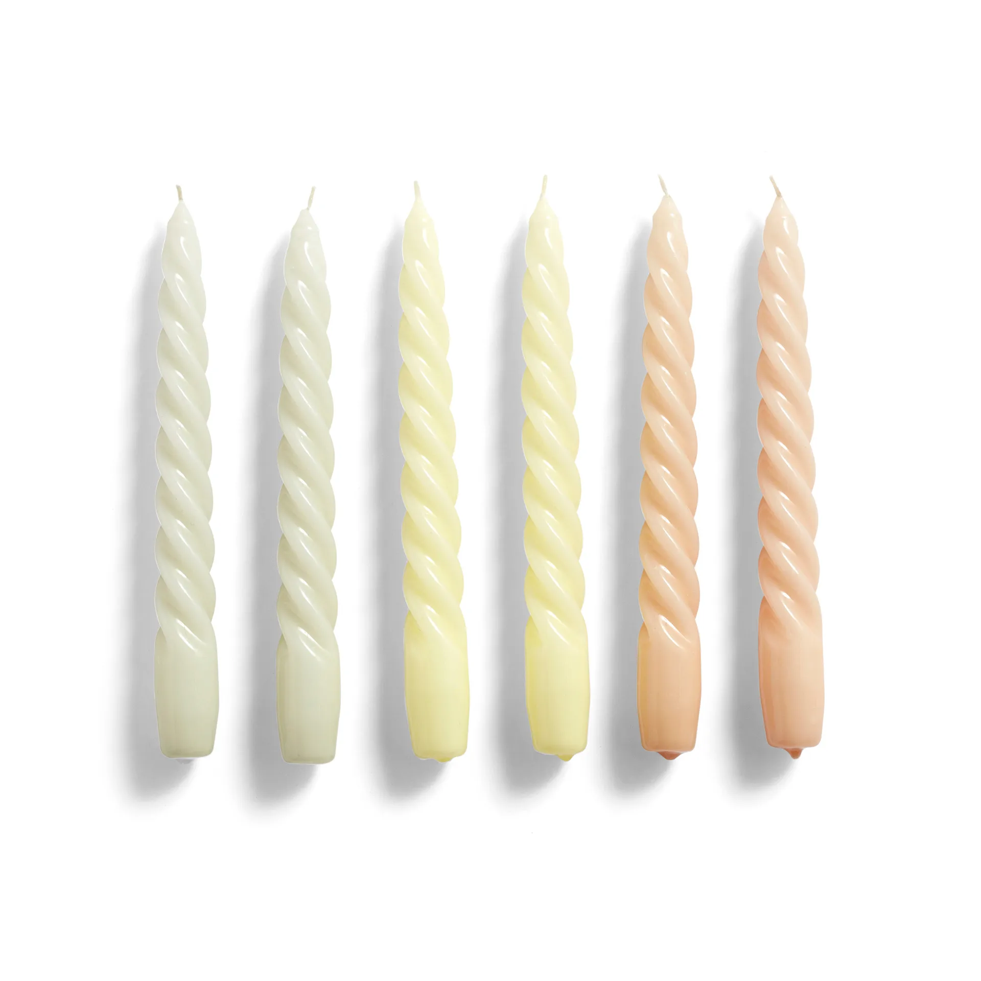 Candle Twist κερί Συσκευασία 6 τεμαχίων,  HAY