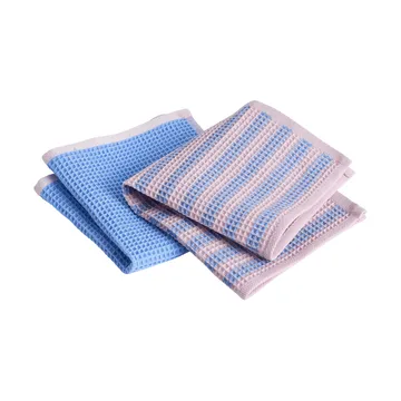 Canteen πανί κουζίνας 31x31 εκ. 2 τεμάχια - Sky blue-pink mix - HAY
