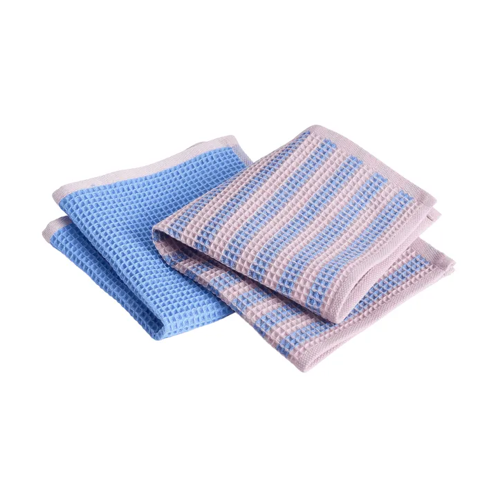 Canteen πανί κουζίνας 31x31 εκ. 2 τεμάχια - Sky blue-pink mix - HAY