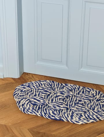 Coco πατάκι εισόδου 40x80 εκ. - Swirl blue-off white - HAY