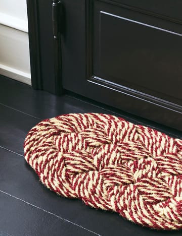 Coco πατάκι εισόδου 40x80 εκ. - Swirl bordeaux-off white - HAY