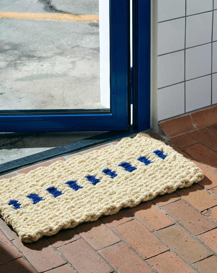 Coco Dot χαλάκι πόρτας, White-blue HAY