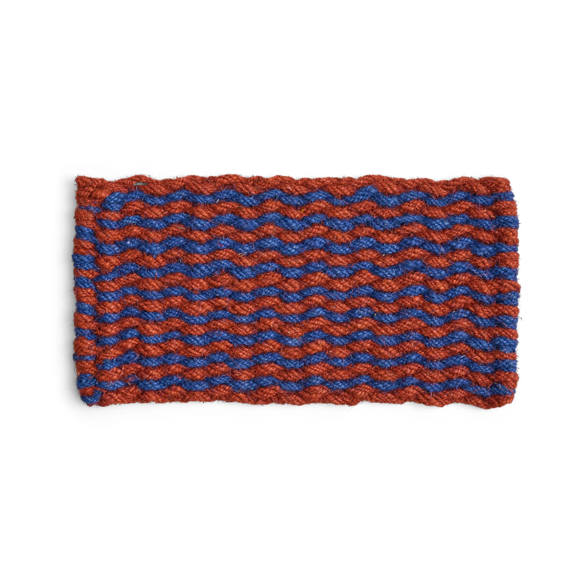 Coco Stripe Wave χαλάκι πόρτας, Brown-navy HAY