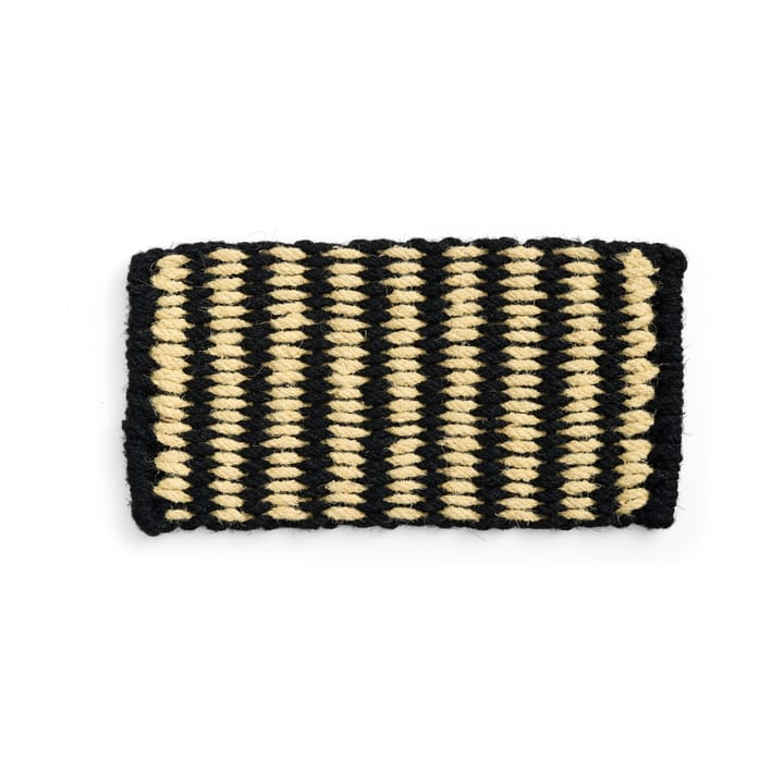 Coco Stripe Wide χαλάκι πόρτας, Black-white HAY