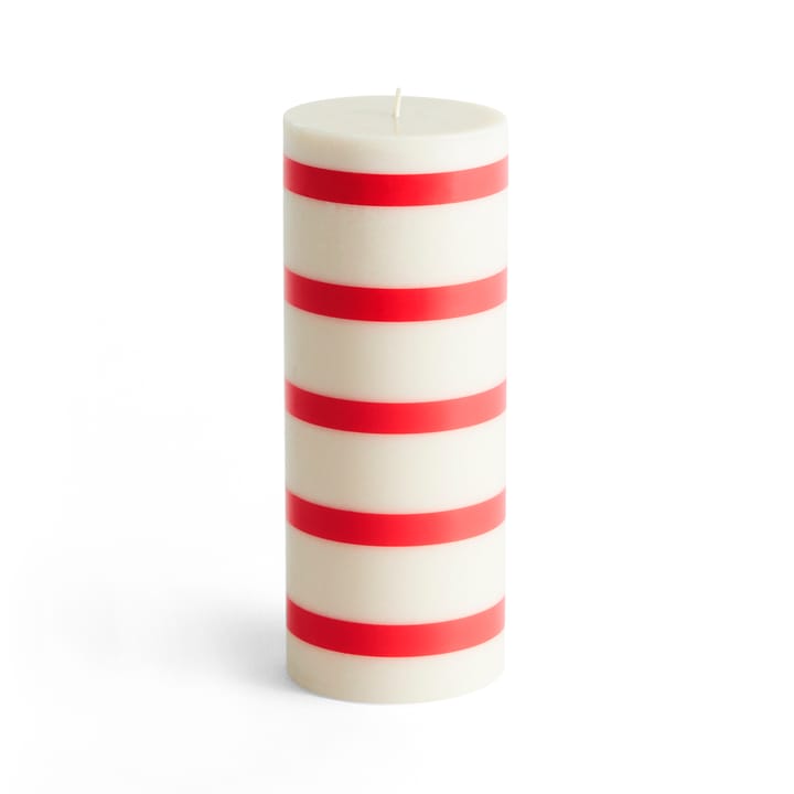 Column Candle block candle μεσαίο 20 εκ - Υπόλευκο-κόκκινο - HAY