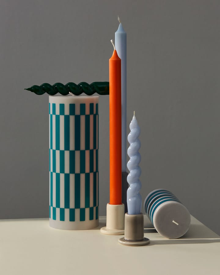 Column Candle block candle μεγάλο 25 εκ, Light γκρι-πράσινο HAY