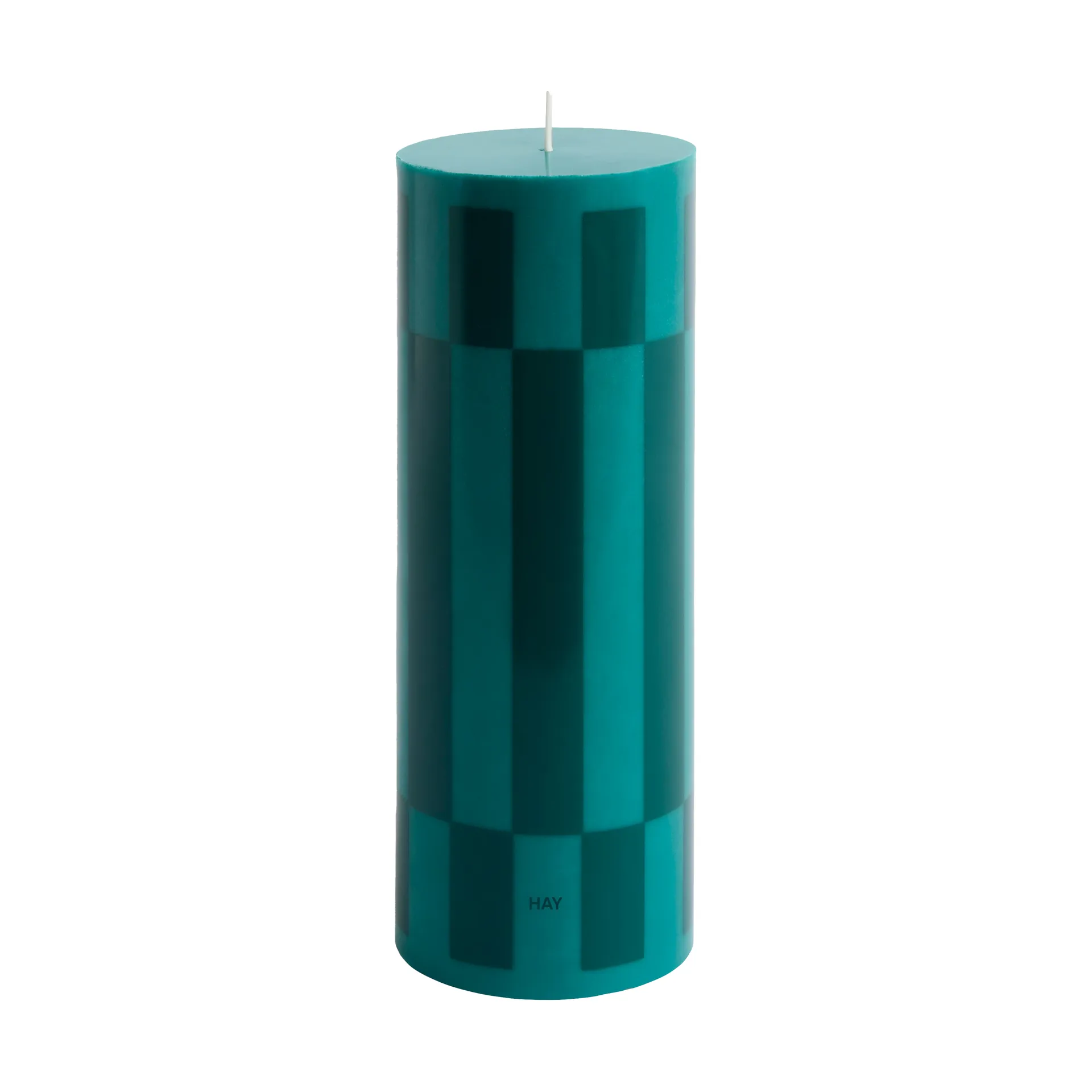 Κερί Column Candle large 25 εκ., Green-dark green HAY