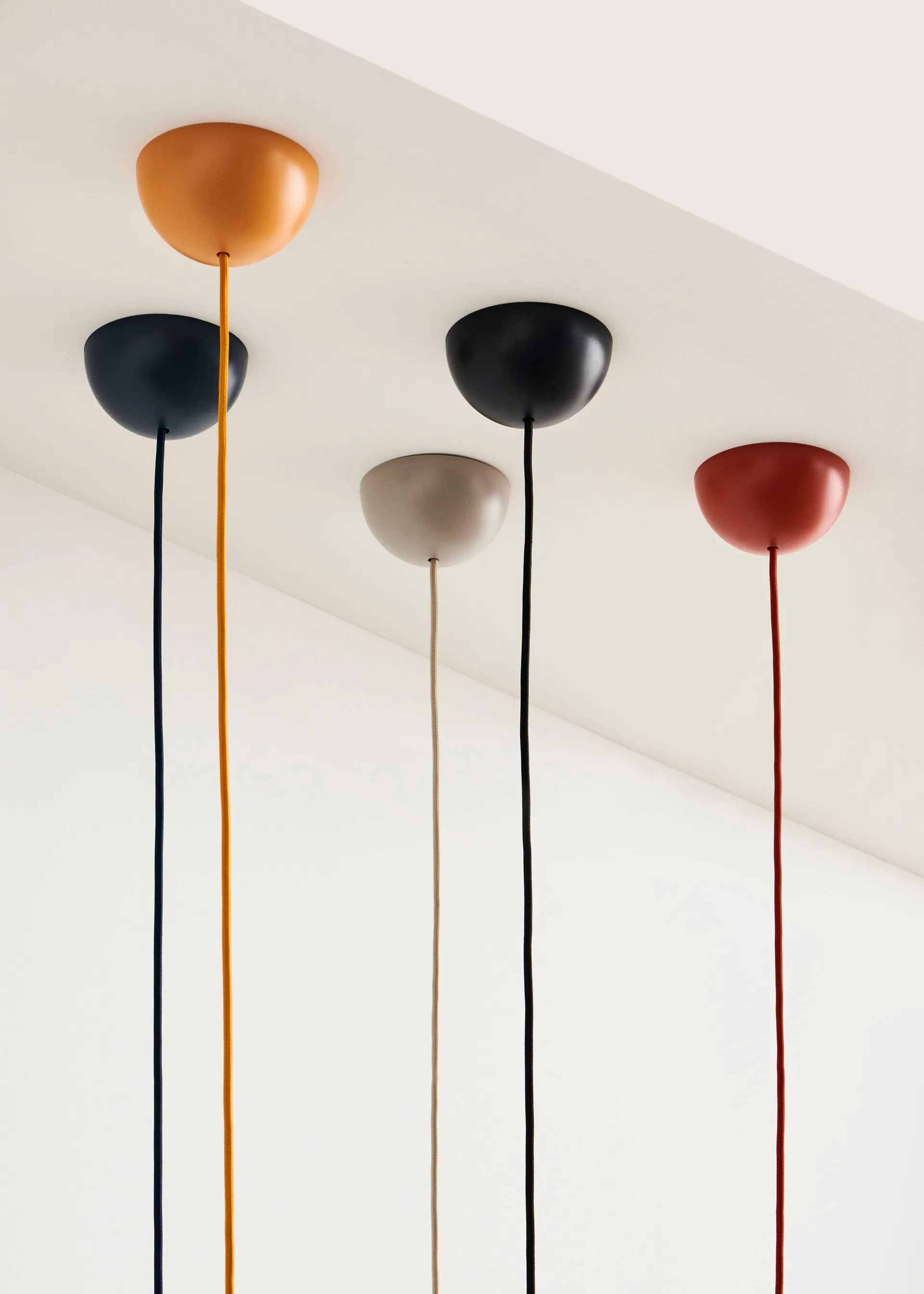 Common Pendant Cord set κρεμαστό φωτιστικό Ø12 cm, Soft black HAY