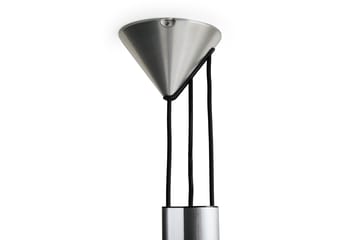 Compass Adjustable φωτιστικό κρεμαστό 43 cm - Borstad aluminium - HAY