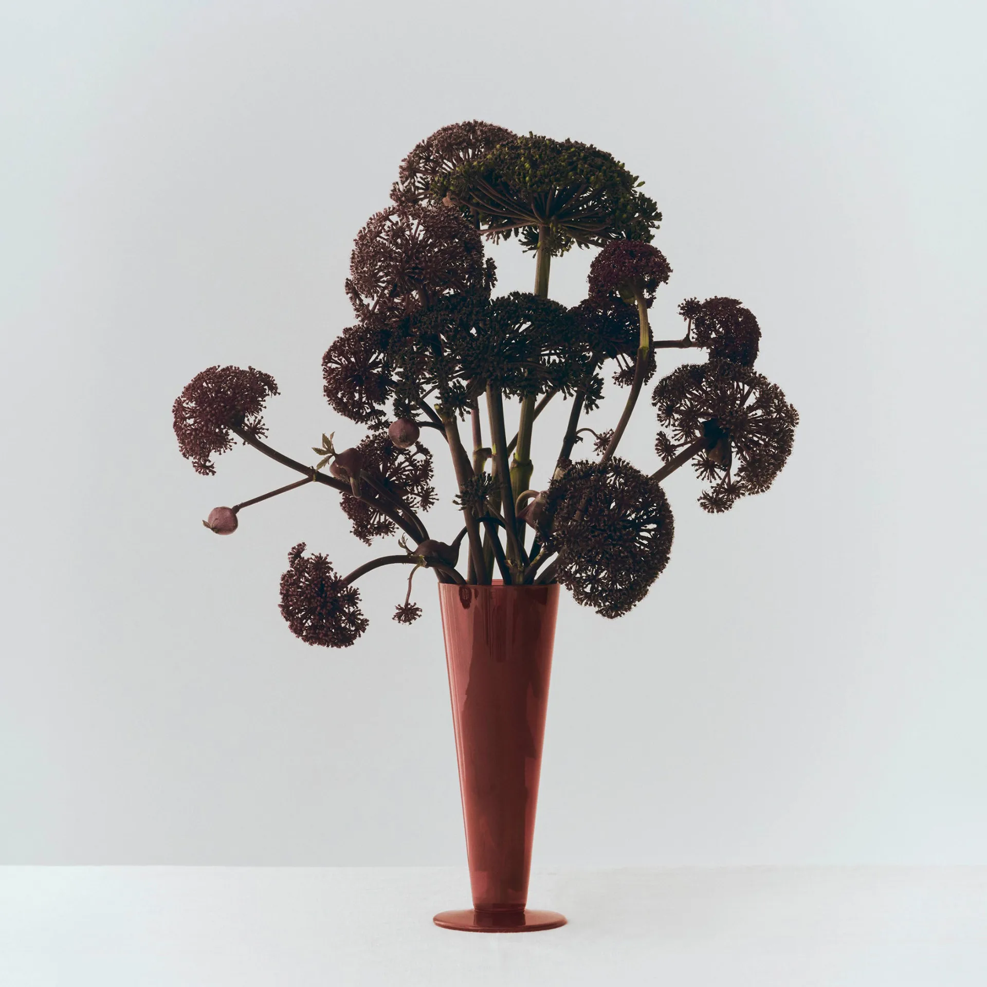 Conical βάζο, Rose-dark red, medium HAY