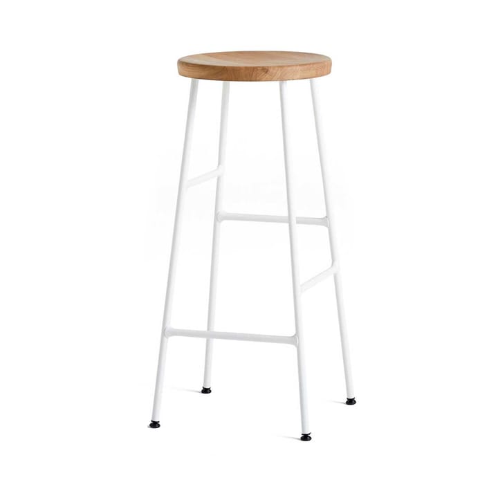Cornet σκαμπό μπαρ 75 cm - Oiled oak-cream white - HAY