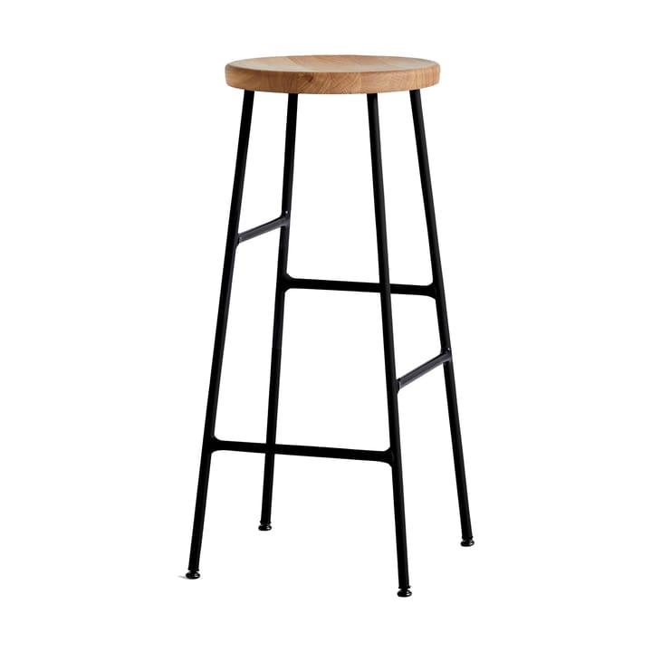 Cornet σκαμπό μπαρ 75 cm - Oiled oak-soft black - HAY