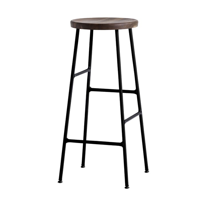 Cornet σκαμπό μπαρ 75 cm - Smoked oiled oak-soft black - HAY