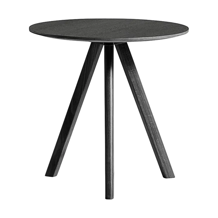 CPH20 2.0 τραπεζάκι σαλονιού Ø50 εκ. - Black laminate-lacquered oak - HAY