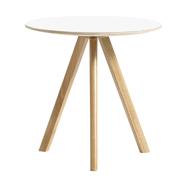 CPH20 2.0 τραπεζάκι σαλονιού Ø50 εκ. - White laminate-lacquered oak - HAY