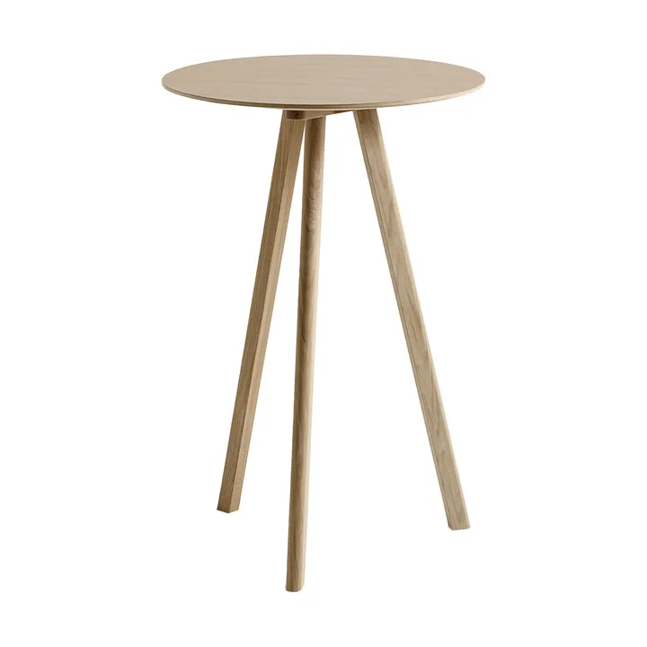 CPH20 2.0 μπαρ τραπέζι Ø70 cm - Λακαρισμένη δρυς-καπλαμάς δρυός - HAY