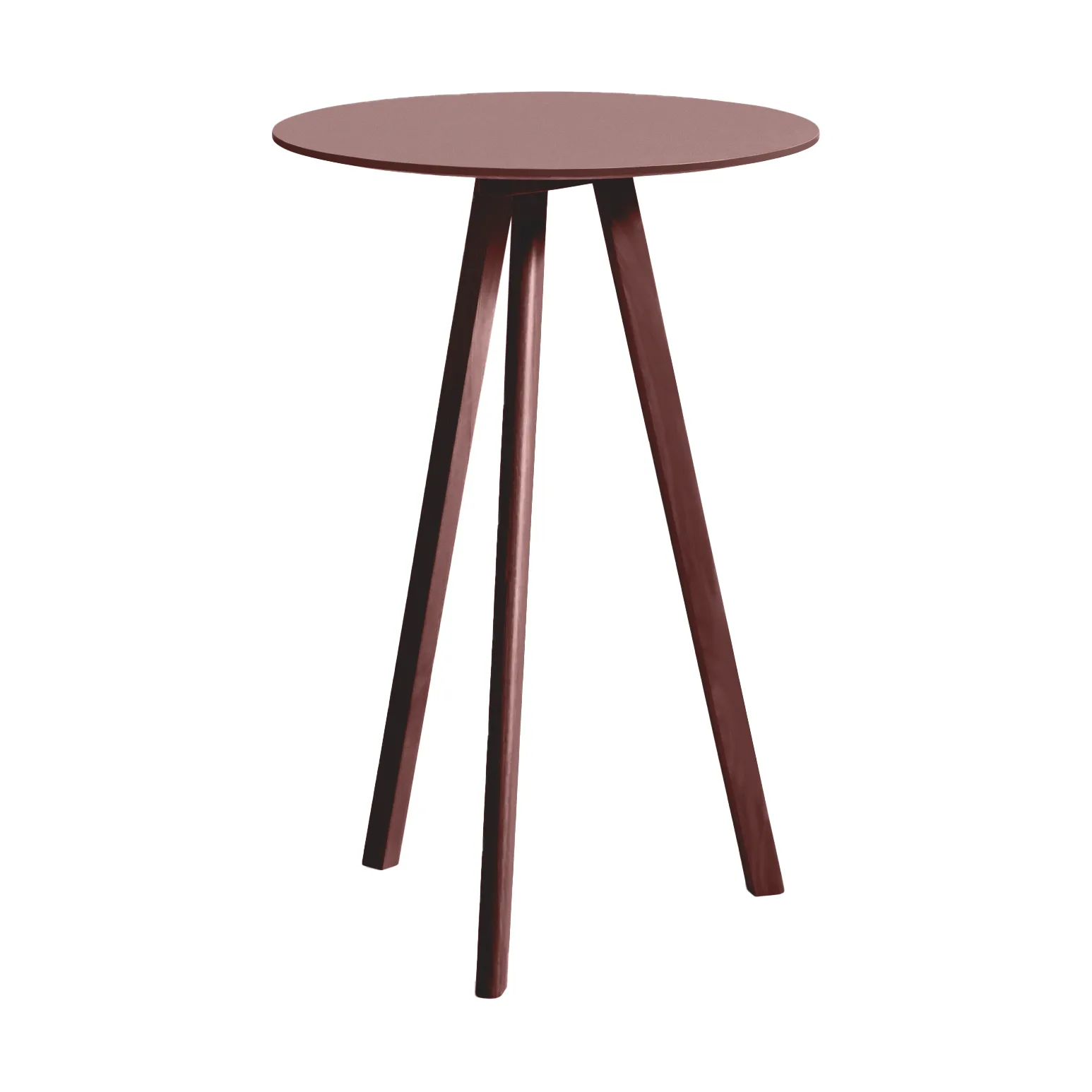 CPH20 2.0 μπαρ τραπέζι Ø70 cm, Burgundy linoleum-Bordeaux HAY