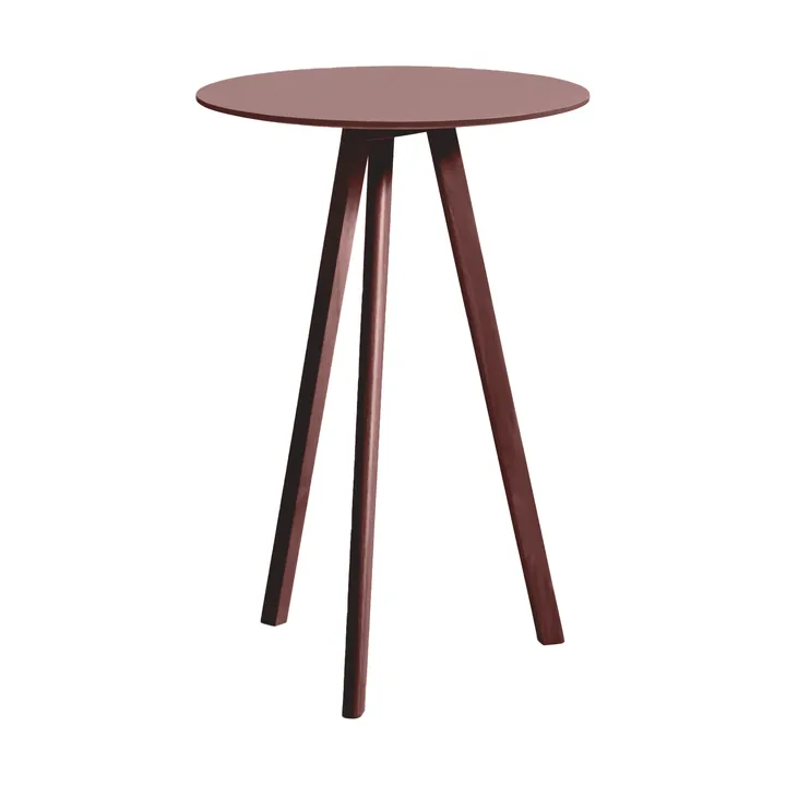CPH20 2.0 μπαρ τραπέζι Ø70 cm - Burgundy linoleum-Bordeaux - HAY