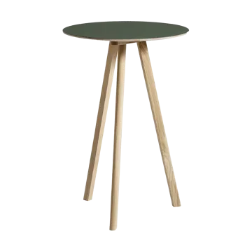 CPH20 2.0 μπαρ τραπέζι Ø70 cm - Green linoleum-lacquered oak - HAY