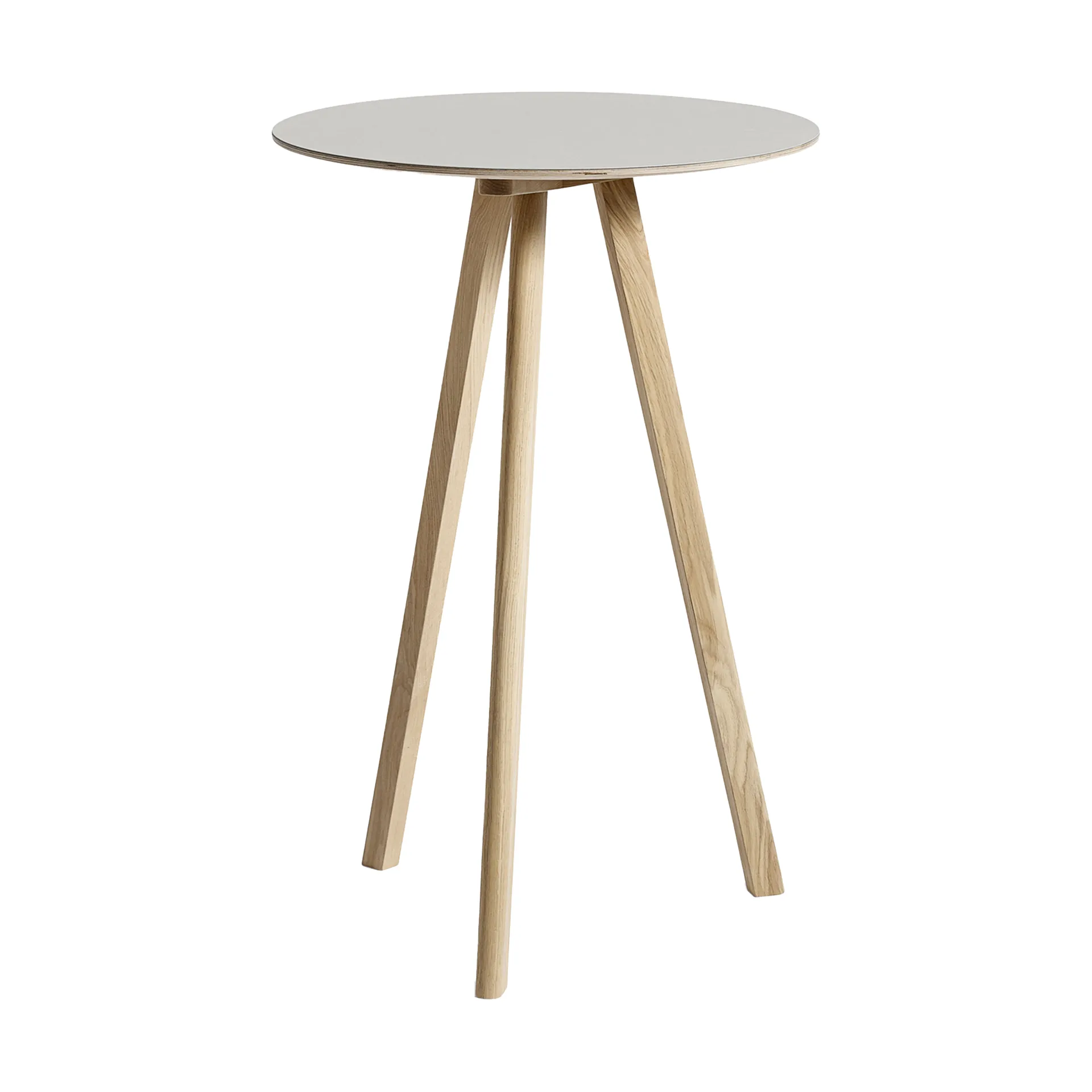 CPH20 2.0 μπαρ τραπέζι Ø70 cm, Off white linoleum-lacq. oak HAY