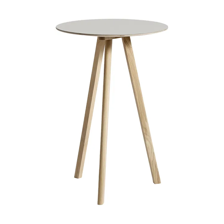 CPH20 2.0 μπαρ τραπέζι Ø70 cm - Off white linoleum-lacq. oak - HAY