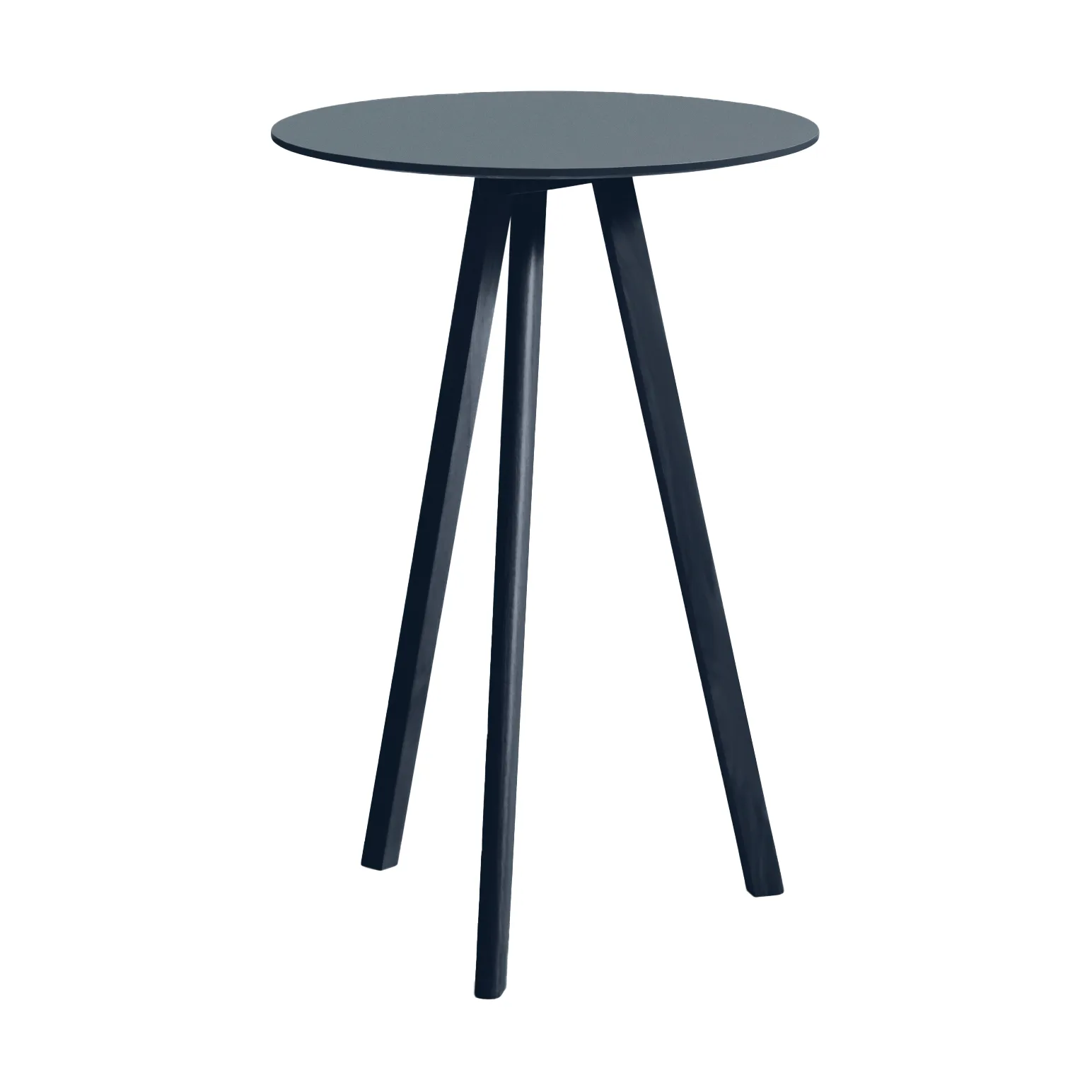 CPH20 2.0 μπαρ τραπέζι Ø70 cm, Smokey blue linoleum-Deep blue HAY