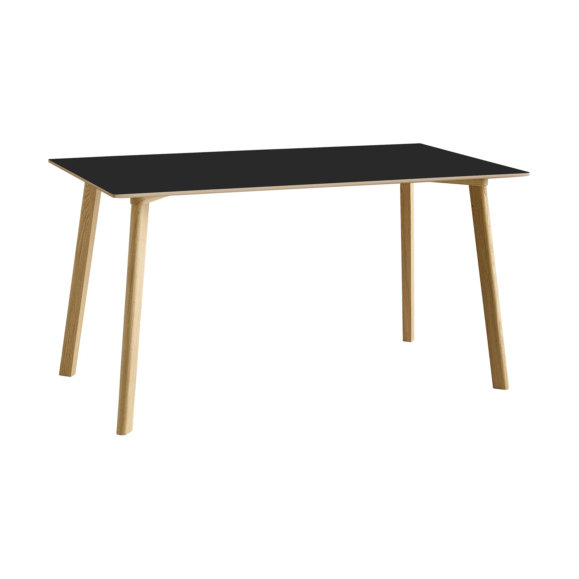 CPH210 Deux 2.0 τραπέζι 75x140 cm, Black laminate-lacquered oak HAY