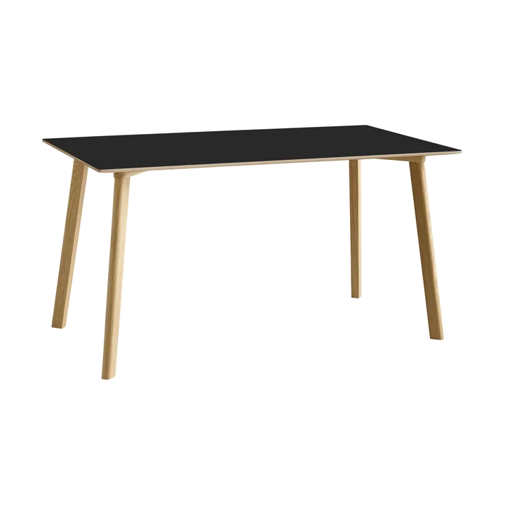 CPH210 Deux 2.0 τραπέζι 75x140 cm - Black laminate-lacquered oak - HAY