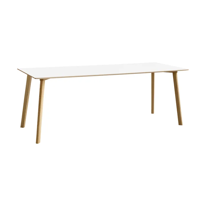 CPH210 Deux 2.0 τραπέζι 75x200 εκ. - Pearl white-lacquered oak - HAY
