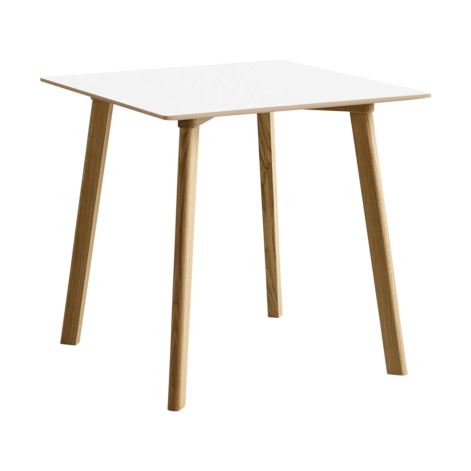 CPH210 Deux 2.0 τραπέζι 75x75 εκ., Pearl white-lacquered oak HAY
