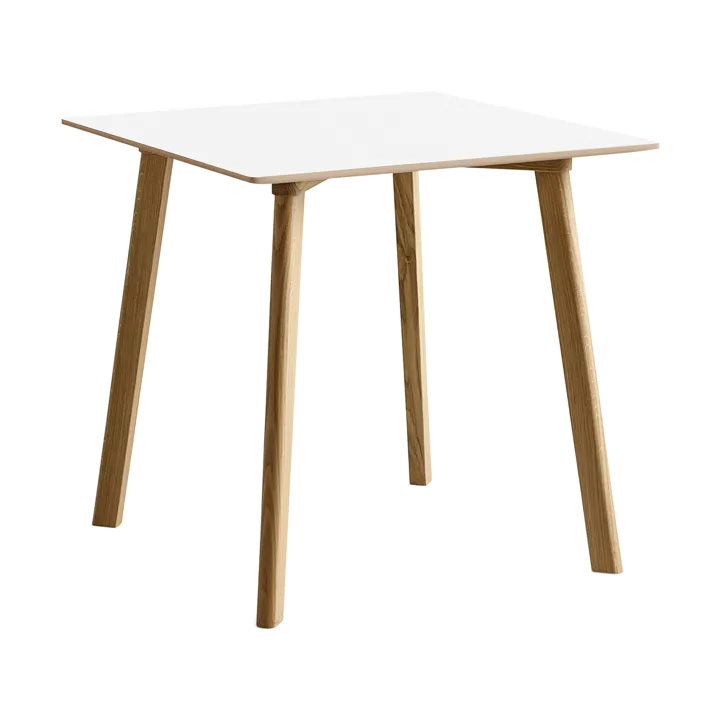 CPH210 Deux 2.0 τραπέζι 75x75 εκ. - Pearl white-lacquered oak - HAY