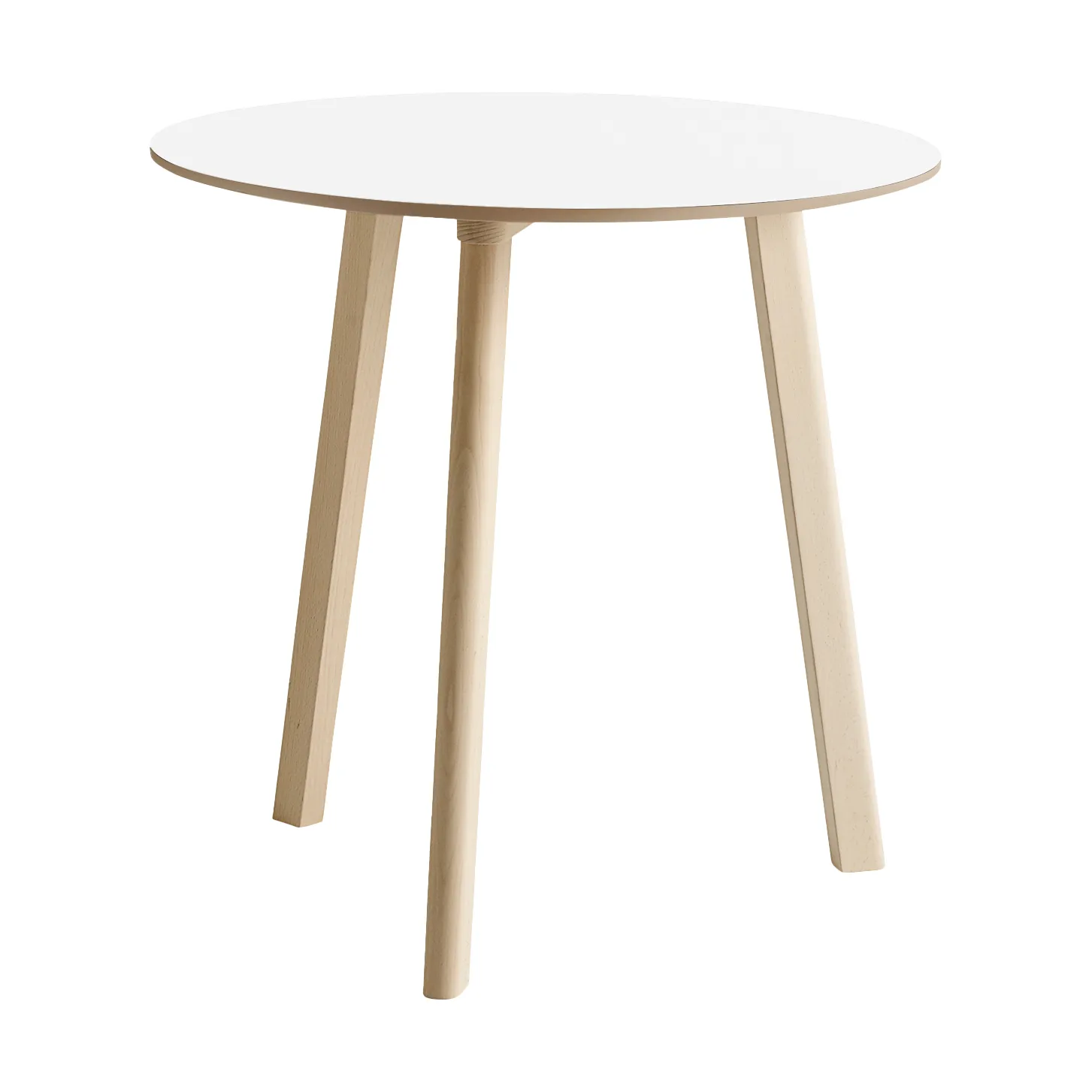 CPH220 Deux 2.0 τραπέζι Ø75 cm, Pearl white-untreated beech HAY