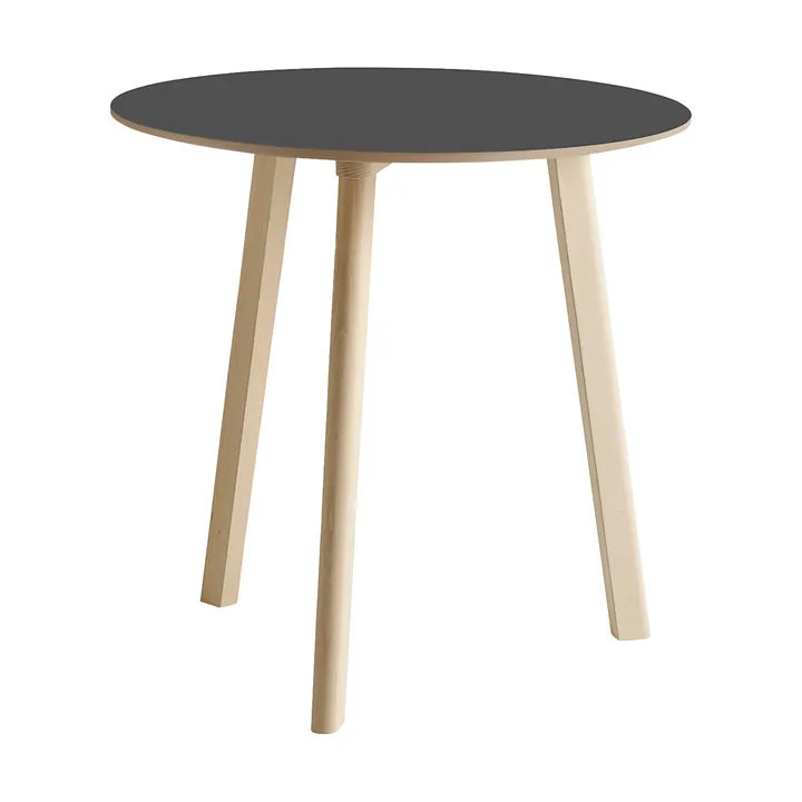 CPH220 Deux 2.0 τραπέζι Ø75 cm - Stone grey-untreated beech - HAY